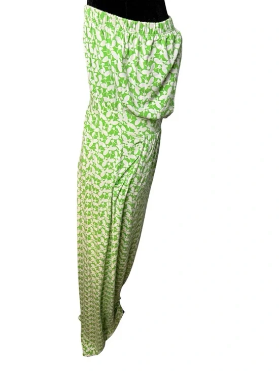 Lilly Pulitzer Buzz Worthy Green White Bee Strapless Pockets Sundress Medium - Picture 5 of 12